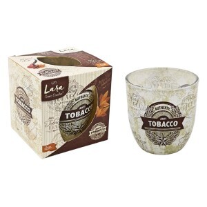 Santo Svíčka ve skle Lara 100g Anti Tobacco (12/krt)