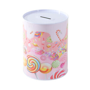 Pokladnička plechová 10*15cm Candy (6/bal 48/krt)