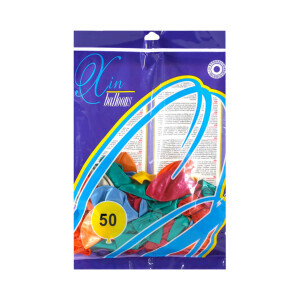 Balónky 50ks kulaté mix (200/krt)