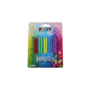 Wiky Dortová svíčka Colorflame 10ks (288/krt)