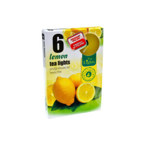 Admit Svíčka čajová 6ks Lemon (45/krt)