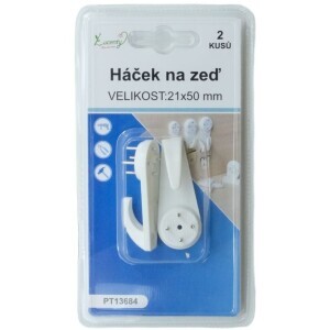 Háček na zeď 5cm/2ks (24/bal 288/krt)