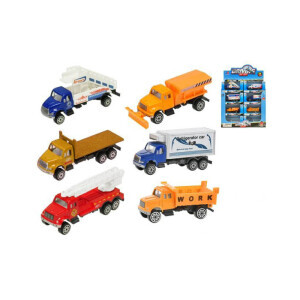 Auto nákladní 9,5cm kov volný chod v krabičce (24/bal 144/krt)