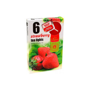 Admit Svíčka čajová 6ks Strawberry (45/krt)