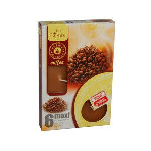 Admit Svíčka čajová Maxi 6ks Coffee (8/bal)