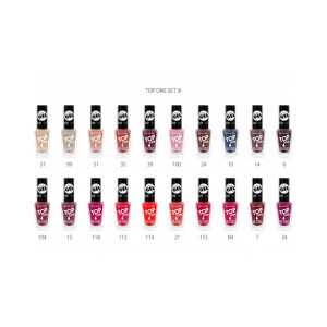 Revers Nail polish Top One 10ml set III (20/bal 360/krt)
