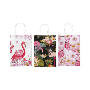 Dárková taška papírová ''S'' Flamingo (12/bal 1200/krt)