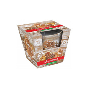 Santo 115g svíčka ve skle Christmas Gingerbread/Apple Orange (6/krt)