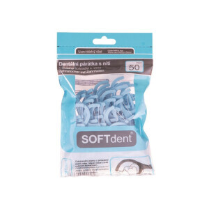 Soft Dent Dentální párátka s nití 50ks (12/krt)