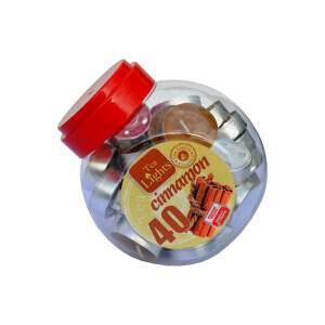 Admit Svíčka čajová 40ks v dóze Cinnamon (6/krt)
