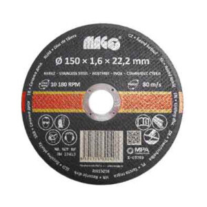 Magg Řezný kotouč na nerez 150*1,6*22,2mm (5/bal 75/krt)