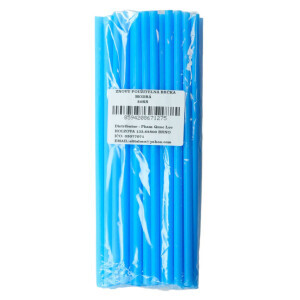 Slámky 0,8*25cm 50ks Modrý (110/krt)