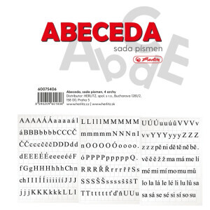 Herlitz ABECEDA sada písmen 4 archy(10/bal)