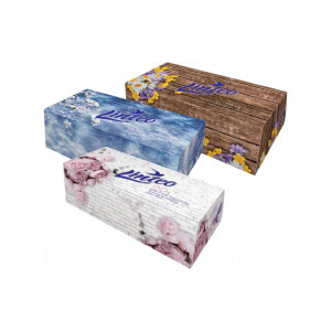 Linteo Box papír.kapesník 150ks 2-vrstvý (15/krt)