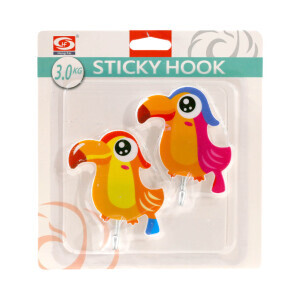 Háček samolepicí 2ks Parrot (12/bal 240/krt)