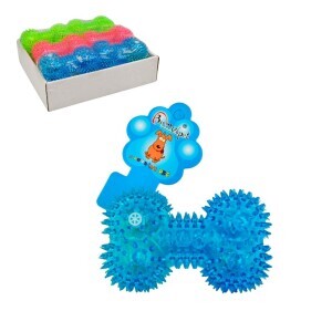 Hračka pro psy svítící kost 7cm (12/bal 288/krt)