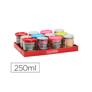 P.Forte Dóza plast Canister 250ml Color (12/bal)