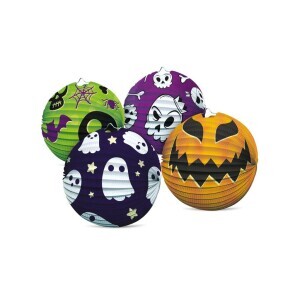 MFP Lampión kulatý 25cm Halloween 2 (12/bal)
