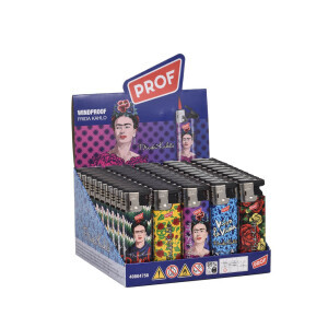 Prof Zapalovač Windproof Frida Kahlo (50/bal 800/krt)