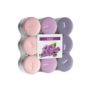 Bispol Svíčka čajová 18ks Lilac (6/krt)