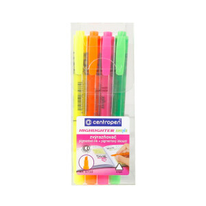 Centropen Zvýraznovač Shine 8732 4ks etui (10/bal 50/krt)