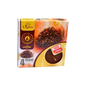 Admit Svíčka čajová Maxi 4ks Coffee (10/bal)