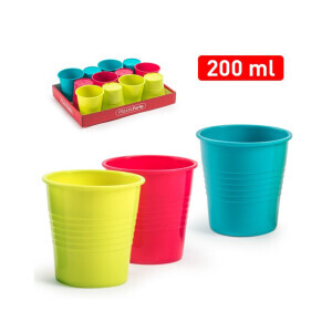 P.Forte Kelímek plast 200ml Color (12/bal)