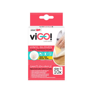 viGO! Rukavice jednorázové 10ks Vinyl S (20/krt)