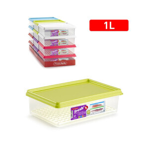 P.Forte Dóza plast Fresh' 1l s mrížkou Color (12/bal)