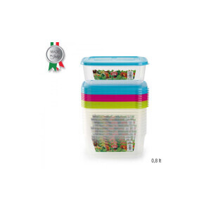 P.Forte Dóza plast Classic obdél.800ml Color (12/bal)