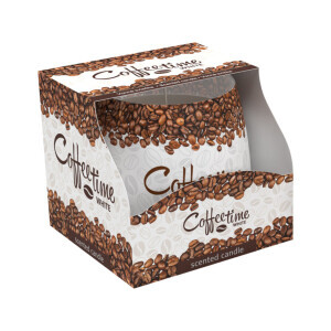 Santo 100g svíčka ve skle Coffee White (12/krt)