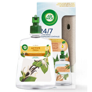Airwick 228ml Active Fresh komplet Jarní vánek a vanilka(4/krt)