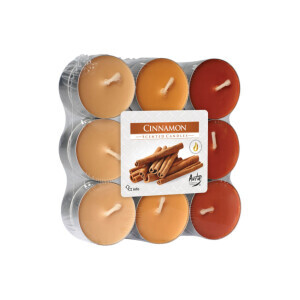 Bispol Svíčka čajová 18ks Cinnamon (6/krt)