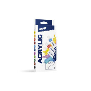 MFP Akrylové barvy 12*12ml základní (12/bal)