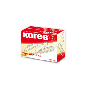 Kores Kancelářské spony 25mm/100ks (10/bal 250/krt)