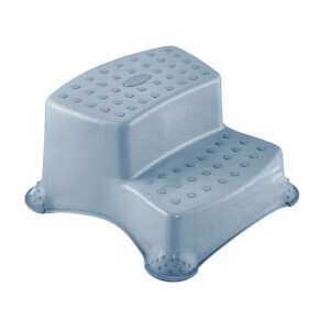 Dvojitý Taburet Deluxe nosnost 120kg modrá 40x37x21(5/krt)