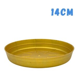 Miska pod květináč Loft Ø14 gold(18/bal)