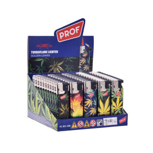 Prof Zapalovač Windproof Golden Leaves (50/bal 800/krt)