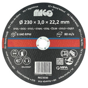 Magg Řezný kotouč na kov 230*3,0*22,2mm (5/bal 125/krt)