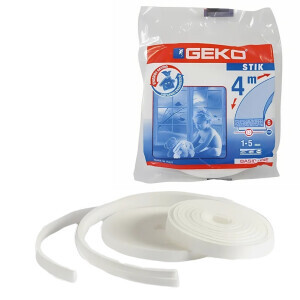 GEKO-Těsnění do oken samolepící molitan 25x6mm/4m-bílé(10/bal)