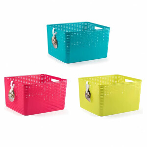 P.Forte Košík plast Rattan 28,5l Color (6/bal)