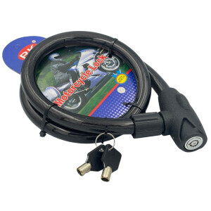 Zámek na motorku 1,8*100cm (20/bal 40/krt)