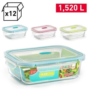 P.Forte Dóza Sklo+ventil 1,52l Click(12/bal)