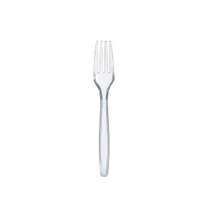 Vidlička plast PP 18cm/10ks Transp. (180/krt)