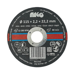 Magg Řezný kotouč na kov 115*2,2*22,2mm (5/bal 500/krt)
