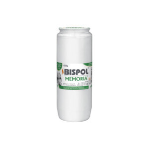Bispol Svíčka hřbitovní olejová Memoria 3,5dni/235g White (24/krt)
