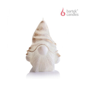 Bartek Svíčka Christmas Gnom 125 White-Gold (12/krt)