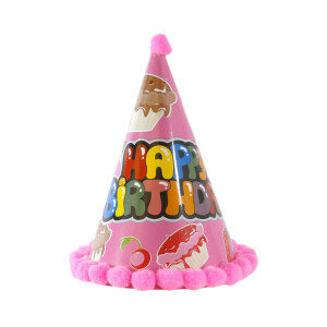 Party Kloboučky 24cm Happy Birthday (12/bal 480/krt)