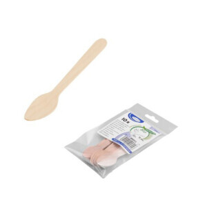 Jednoráz. Dřev. Lžička 11cm 10ks (40/krt)