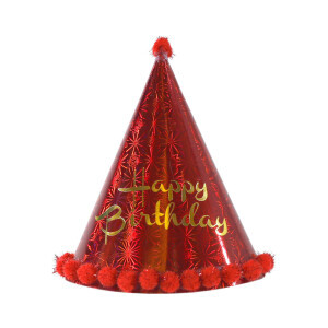 Party Kloboučky 24cm Happy Birthday (12/bal 480/krt)